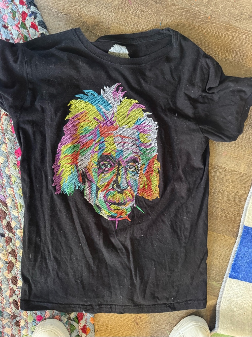 Bioworld Black T-Shirt with Multicolor Portrait Graphic